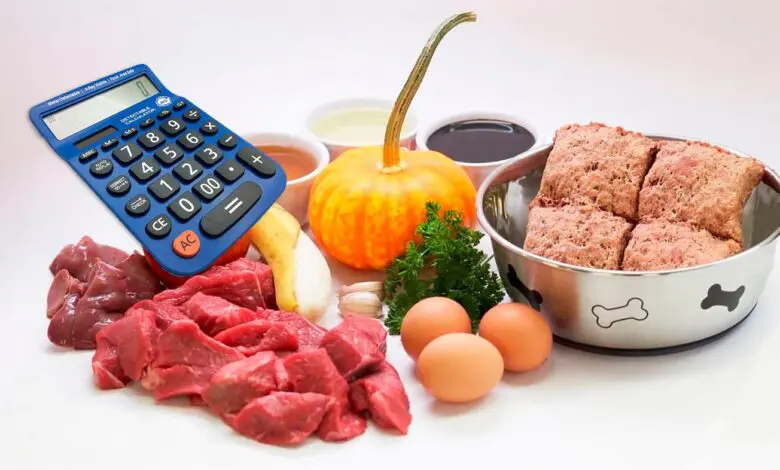 calcular racion de dieta barf